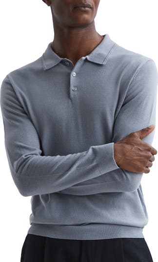 Trafford Long Sleeve Wool Polo Sweater