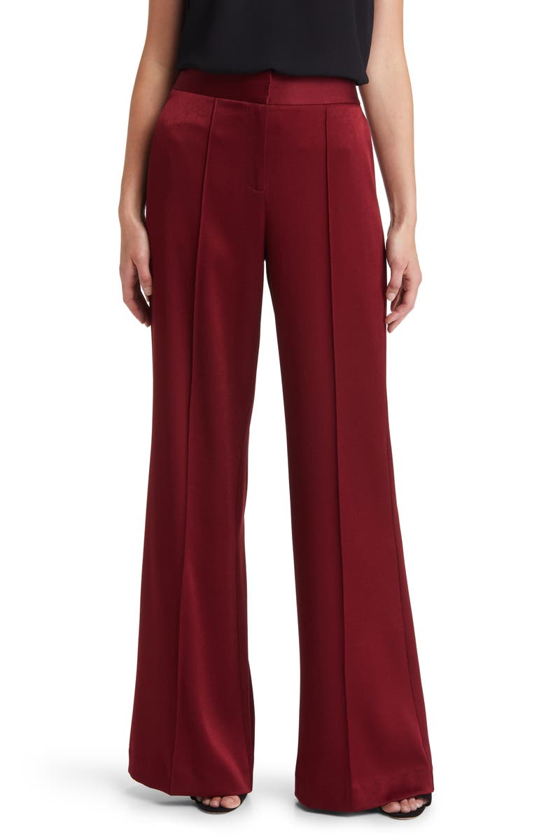 KOBI HALPERIN Andi Wide Leg Satin Pants, Main, color, 