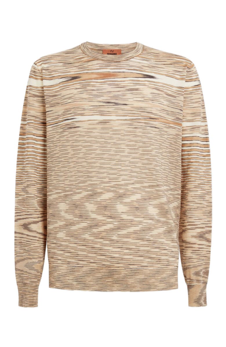 Missoni Slub Crew-neck Pullover, Alternate, color, Beige