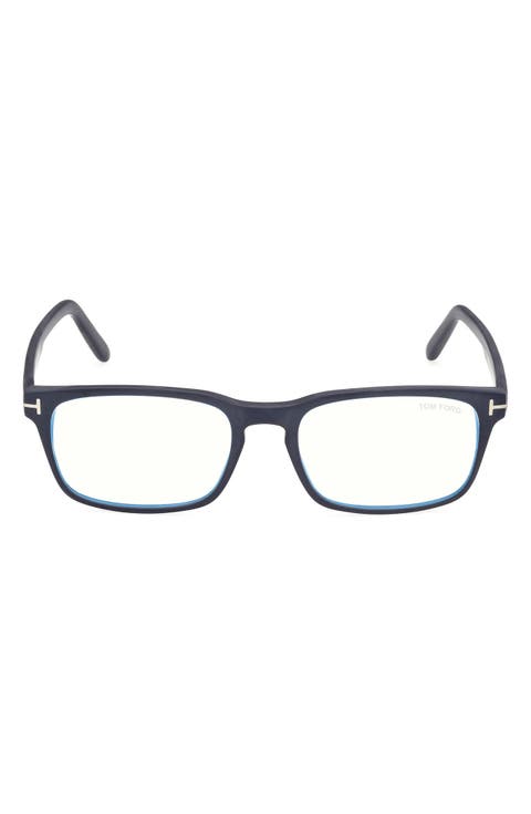 54mm Rectangular Blue Light Blocking Glasses