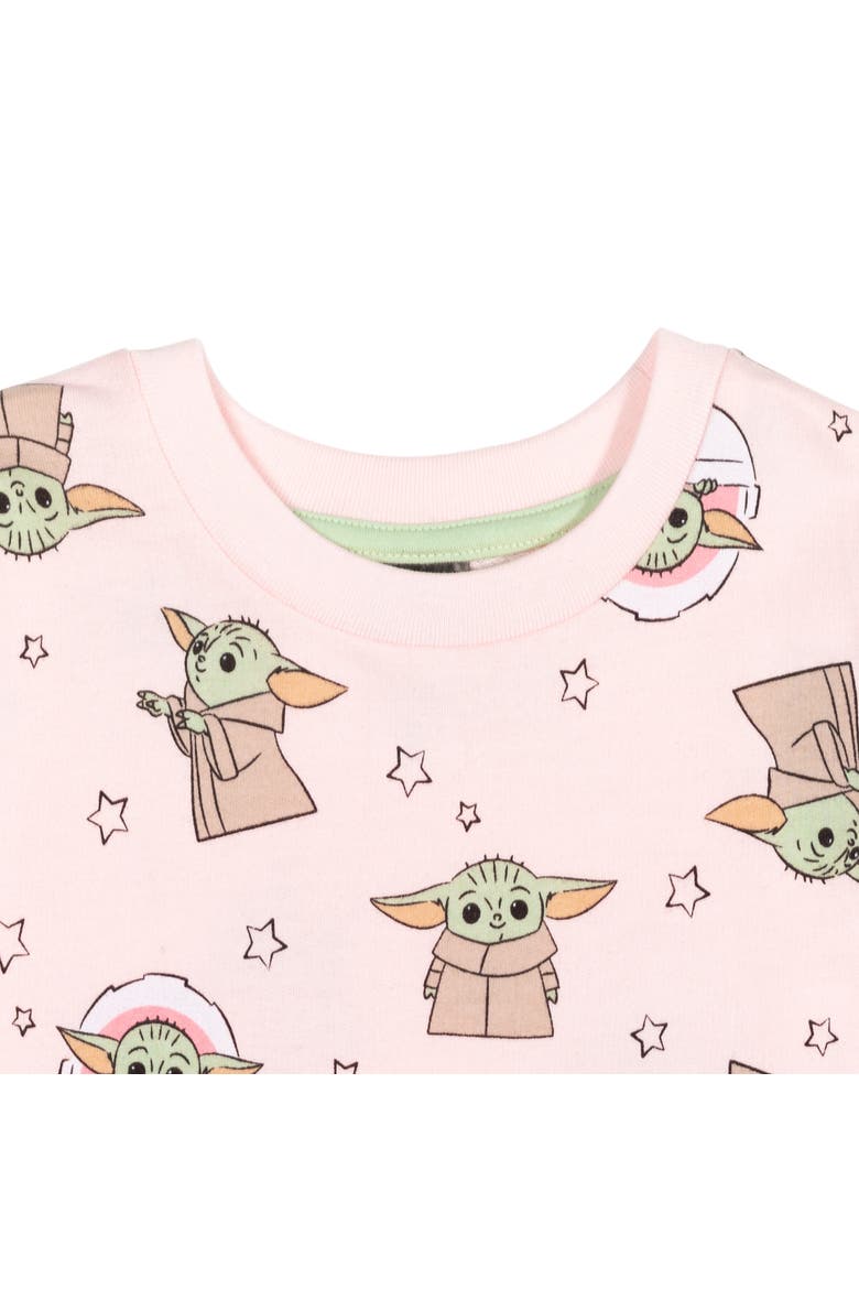 The Mandalorian Grogu Loungewear Pullover Sweatshirt, Alternate, color, Grogu Light Pink