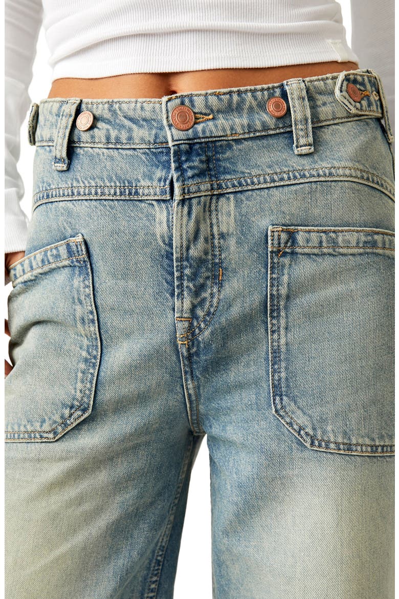 We the Free Palmer Cuffed Baggy Jeans, Alternate, color, LA LA LAND