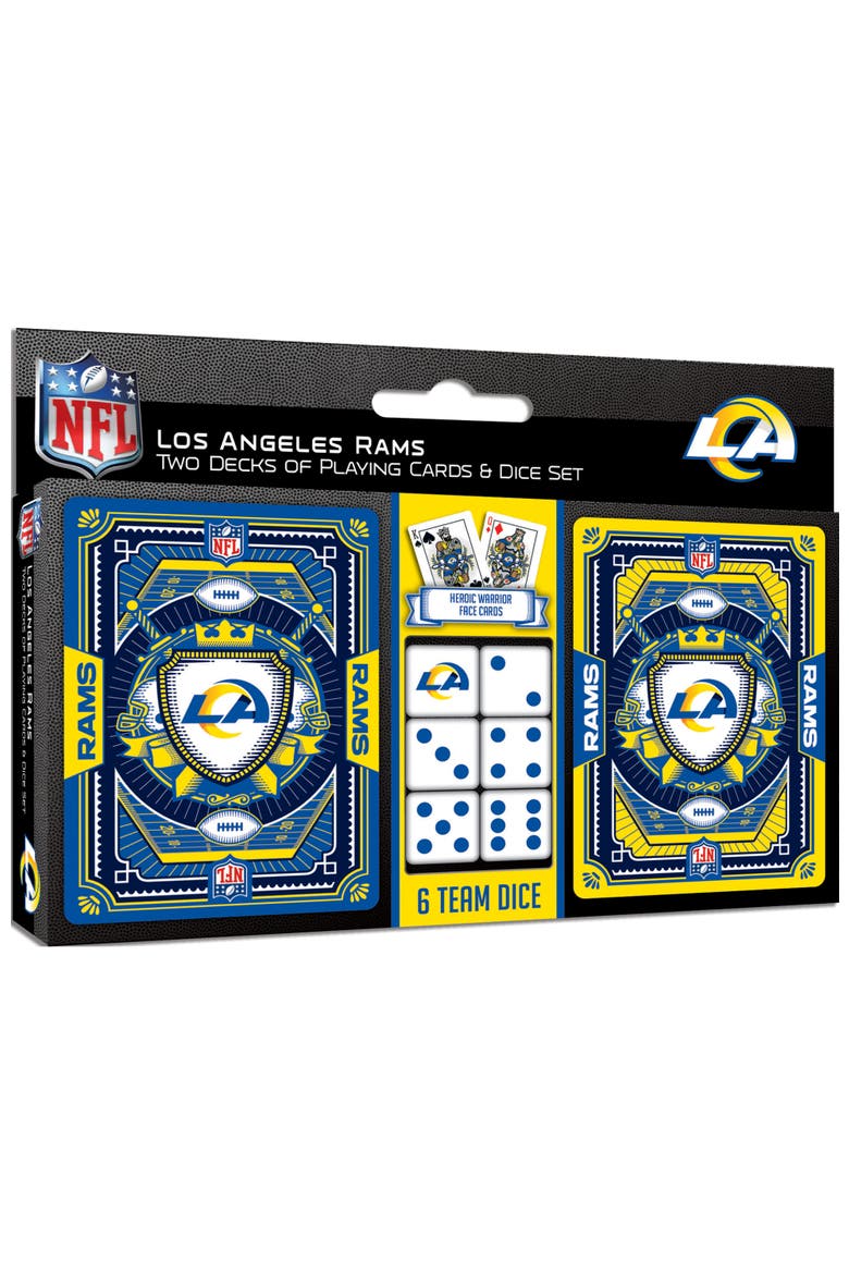 Los Angeles Rams Playing Cards & Dice, Main, color, Multicolor