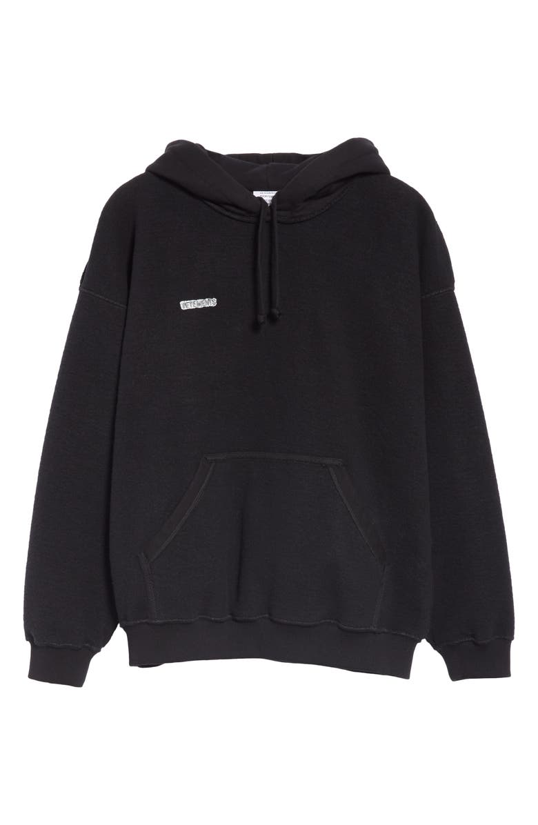 VETEMENTS Inside-Out Hoodie, Alternate, color,