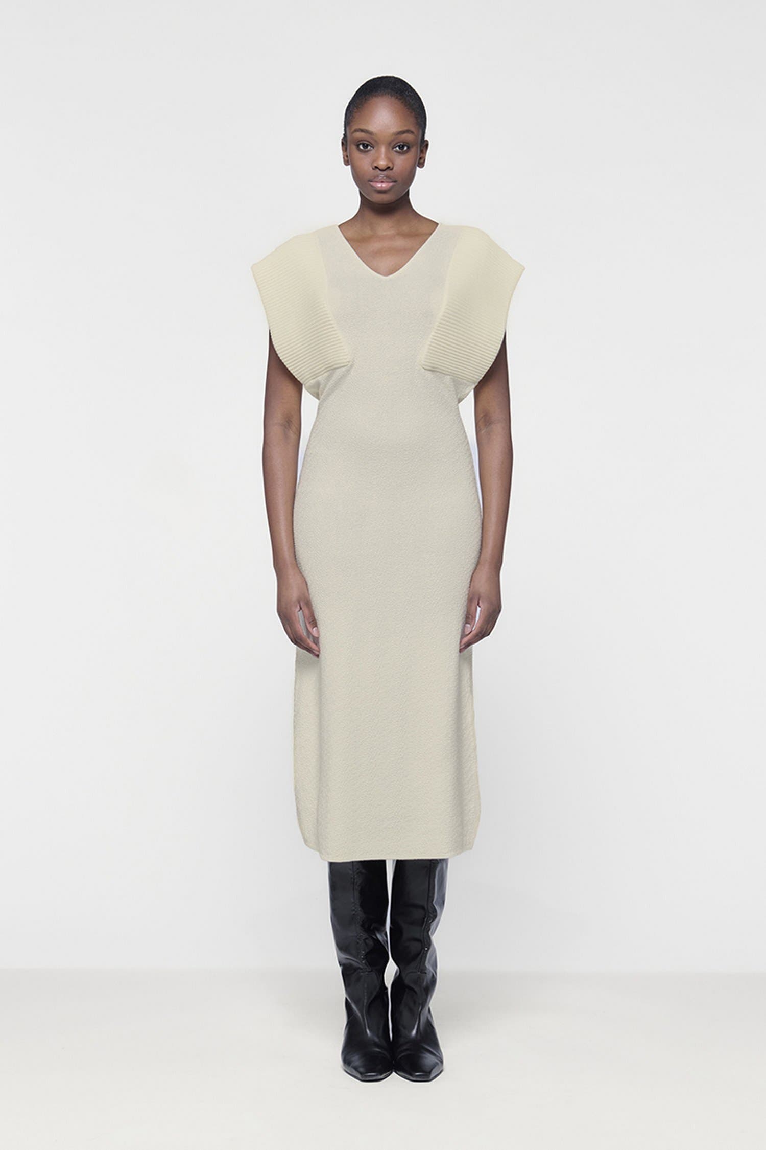 Ribbed Maxi Knit Dress - image 2