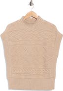CYRUS Mock Neck Cable Knit Vest