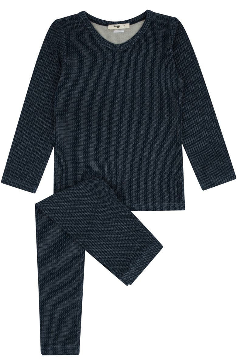 NoggiWear Ombre Printed Loungewear Set, Main, color, Blue Print