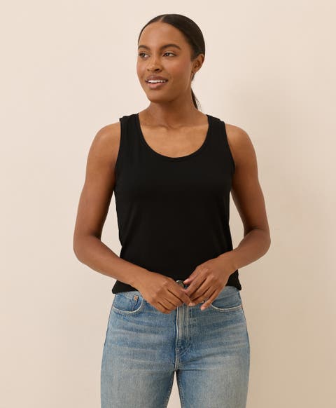 Organic Cotton Luxe Stretch Jersey Tank