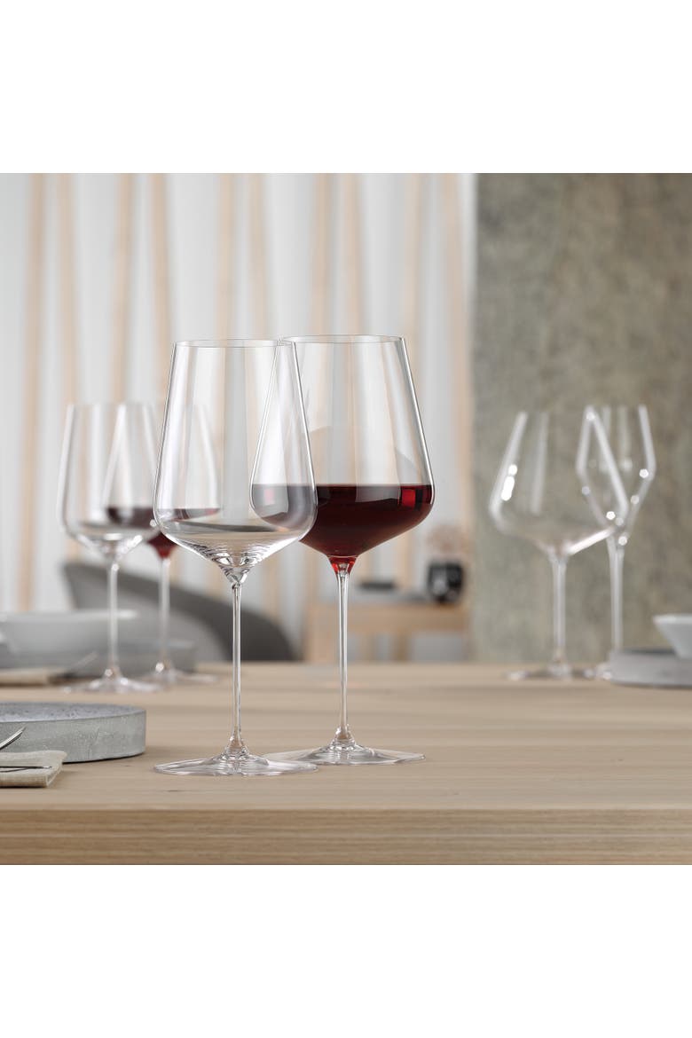 Definition Burgundy Wine Glass Set of 4, Alternate, color, Clear