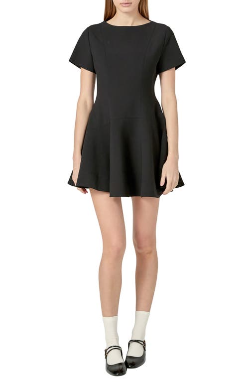 ENGLISH FACTORY ENGLISH FACTORY FLARE MINIDRESS