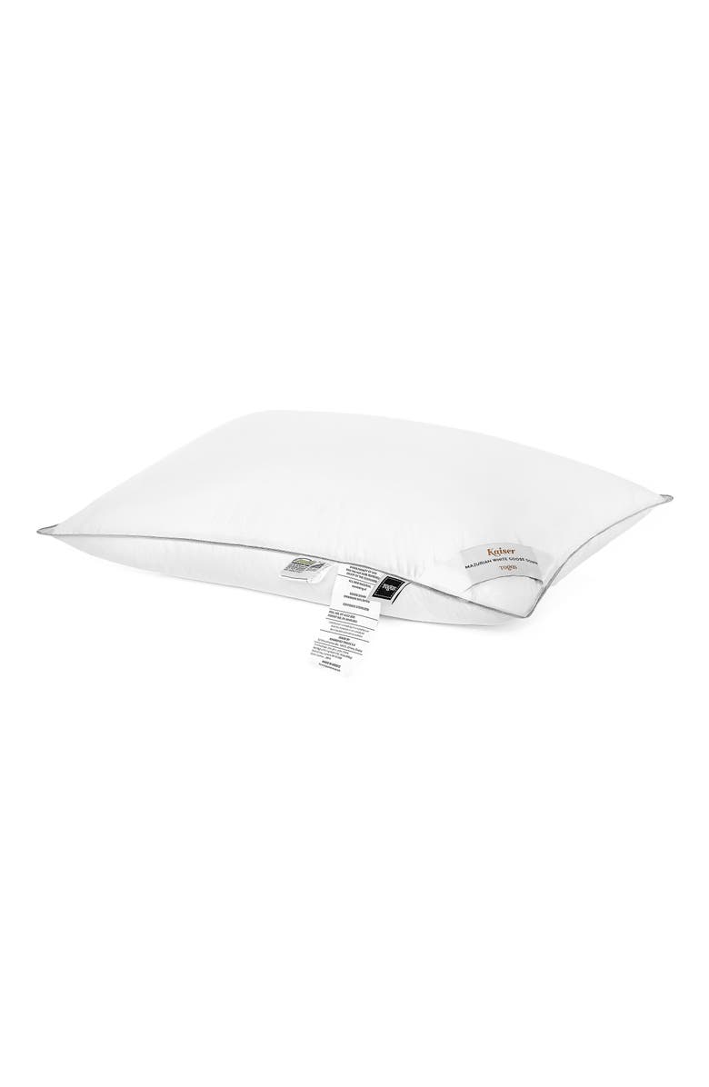 Togas Kaiser Mazurian goose down pillow, Main, color, White