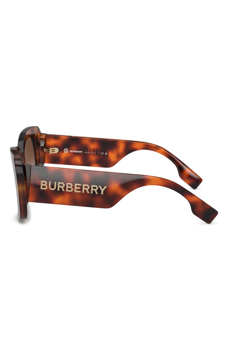 Burberry 52mm Gradient Square Sunglasses, Alternate, color, Light Havana