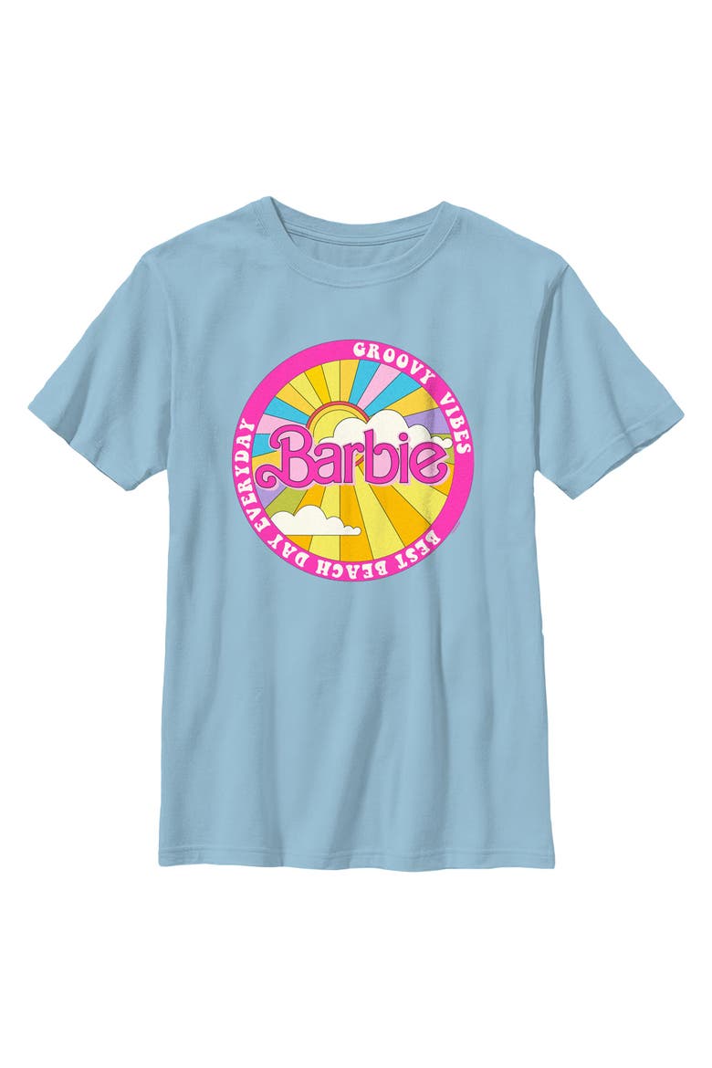 Boys' Groovy Beach Day Vibes T-Shirt, Main, color, Light Blue