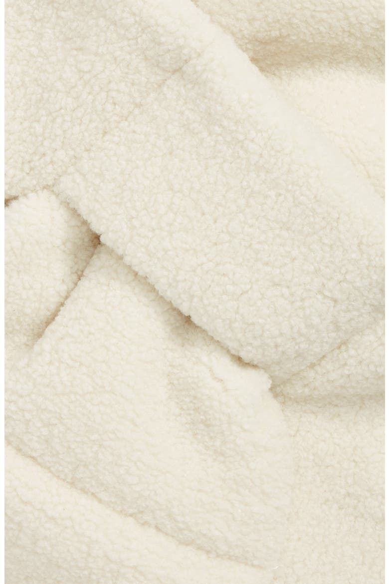 Faux Shearling Puffer Scarf, Alternate, color, IVORY