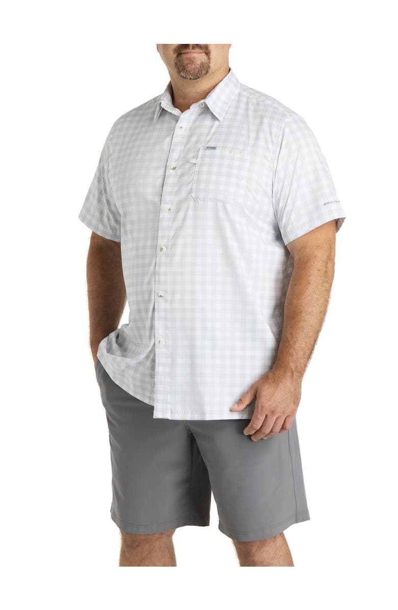 Columbia Big & Tall Super Slack Tide Camp Shirt, Main, color, Cool Grey