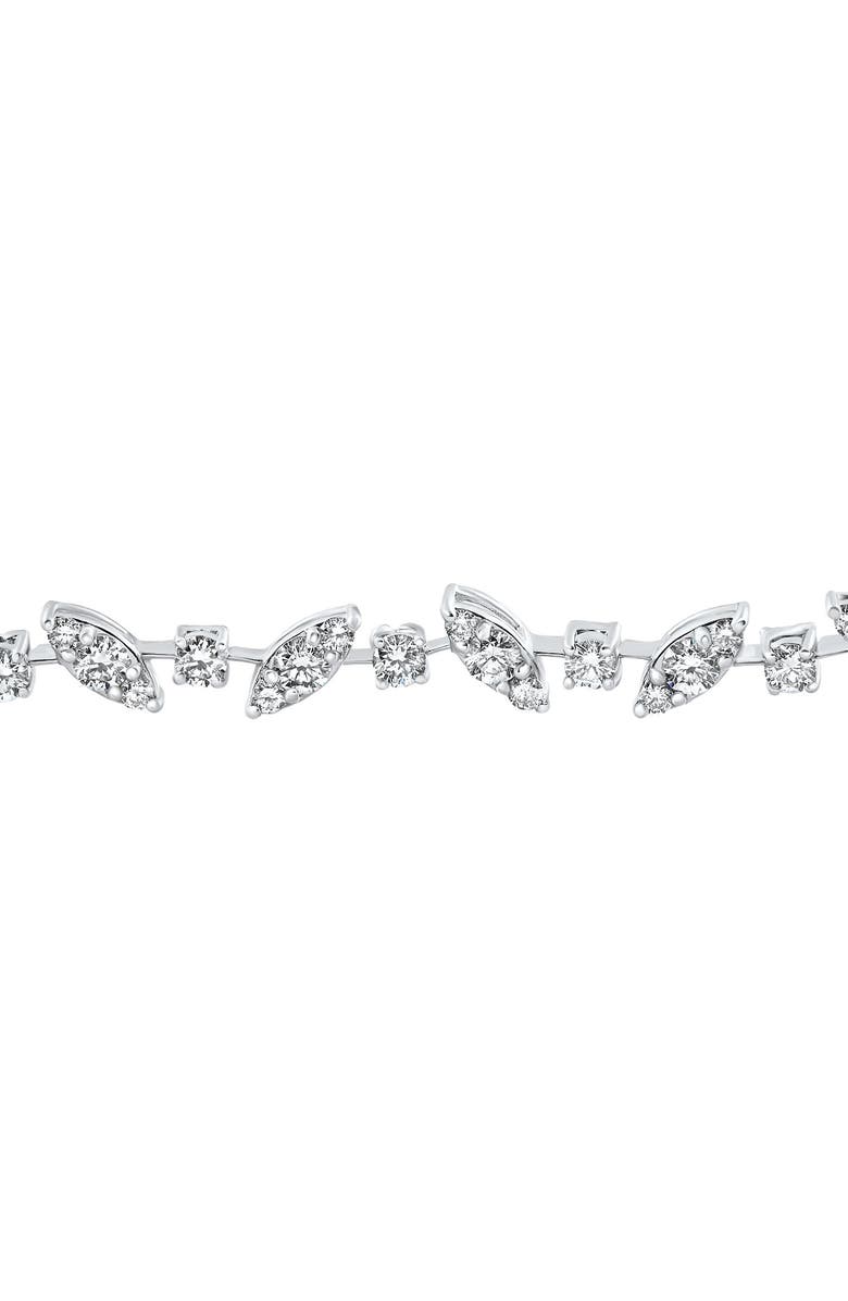 Bliss Diamond 3.70Ct 14k Gold Diamond Tennis Bracelet 7" Lab Grown, Alternate, color, 14K White Gold