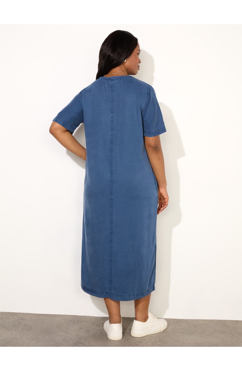 V-Neck Midi T-Shirt Dress