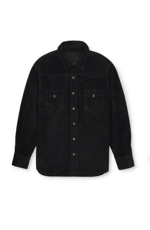 Linda Suede Leather Overshirt