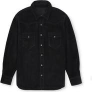 Fortela Linda Suede Leather Overshirt