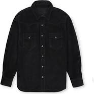 Fortela Linda Suede Leather Overshirt
