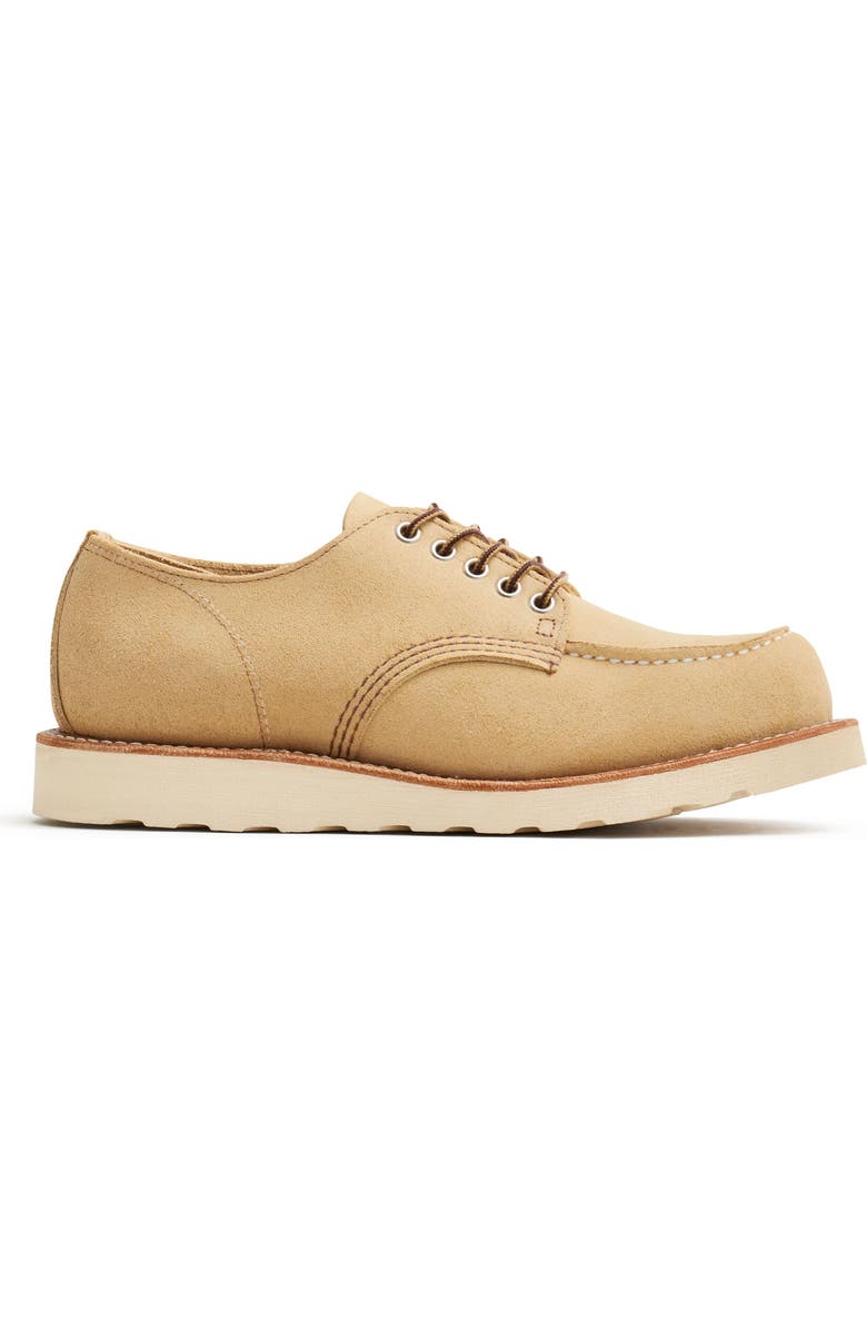 Red Wing Heritage Shop Moc Oxford Roughout Leather Shoe, Main, color, Hawthorne Abilene