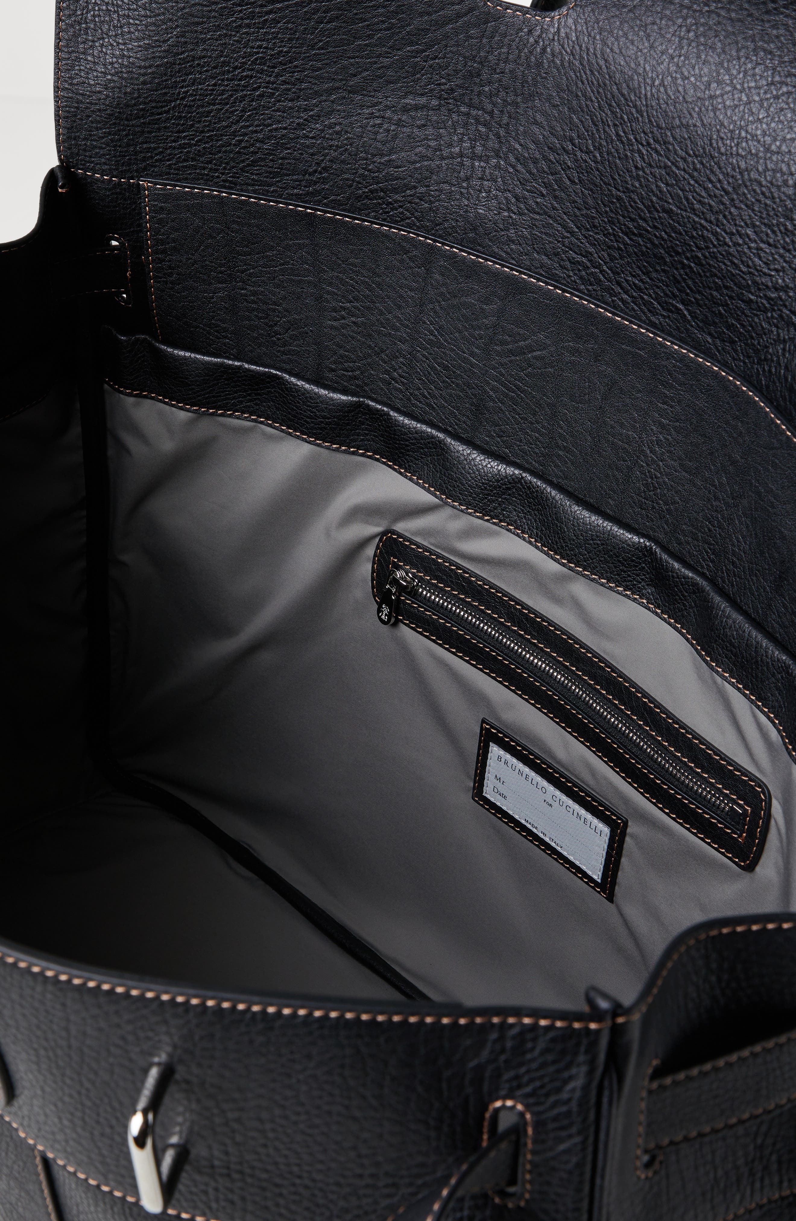 Brunello Cucinelli Country bag, Alternate, color, Black