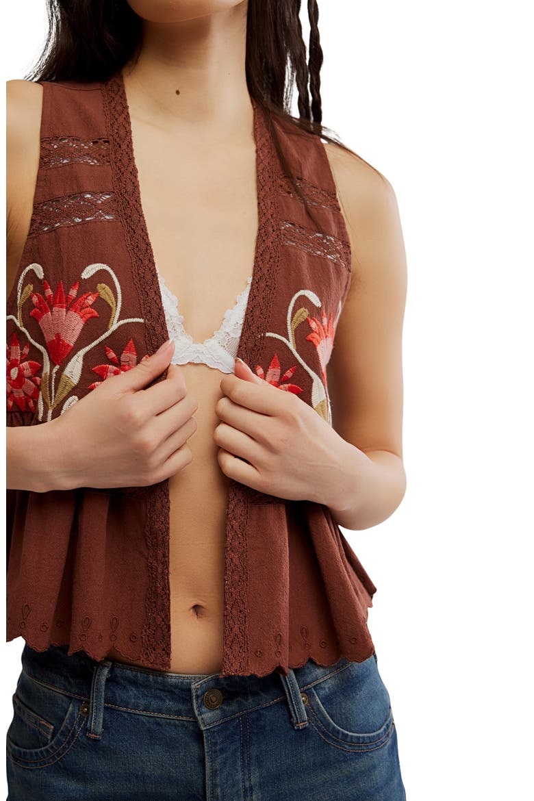 Bali Vine Whispers Embroidered Tank, Alternate, color, UMBER EARTH COMBO