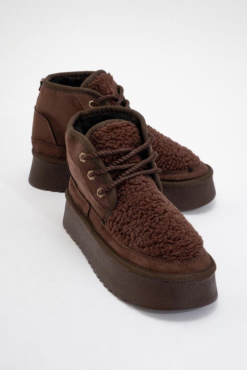 Prologue Shoes Tyson Lace Up Boot In Brown
