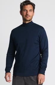 Lands
End Cotton Supima Mock Turtleneck