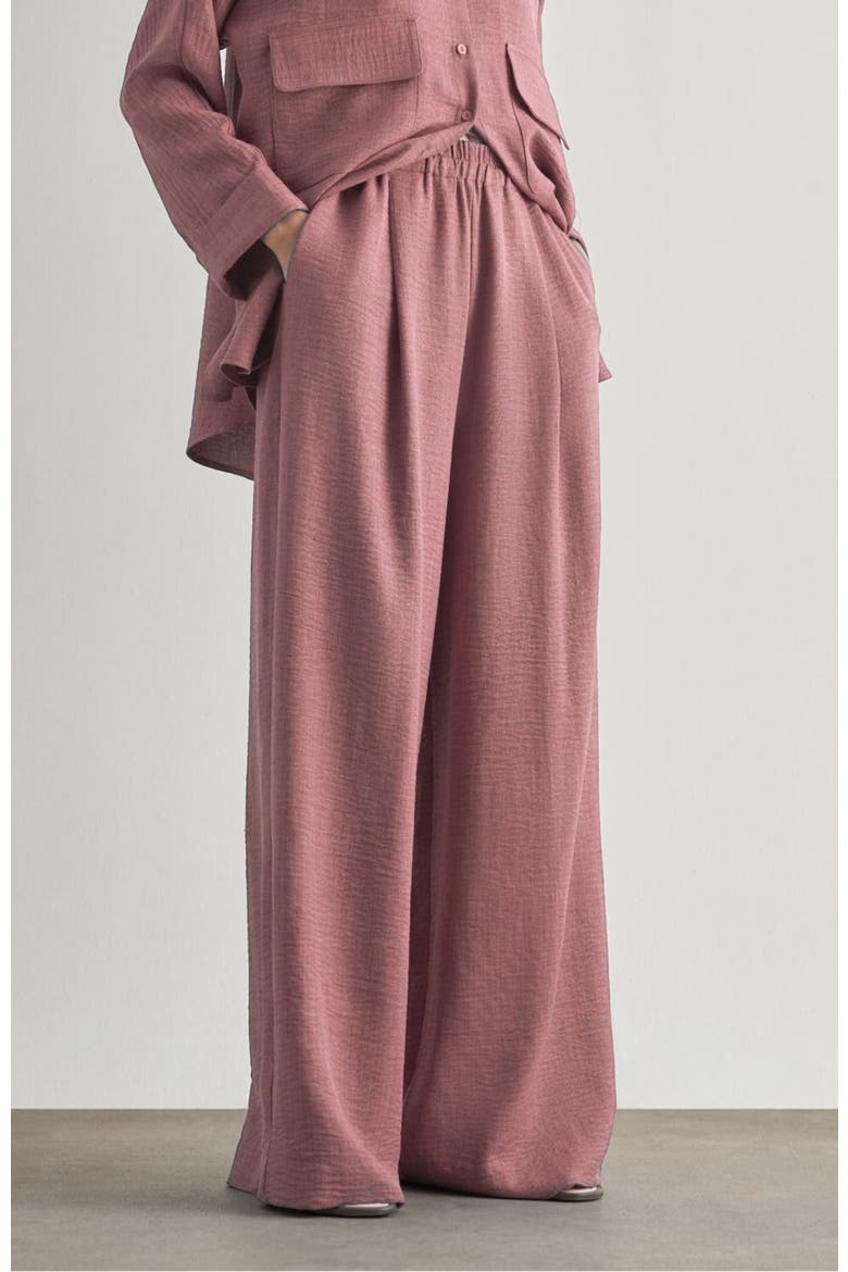 Wide-Leg Pants, Alternate, color, Powder
