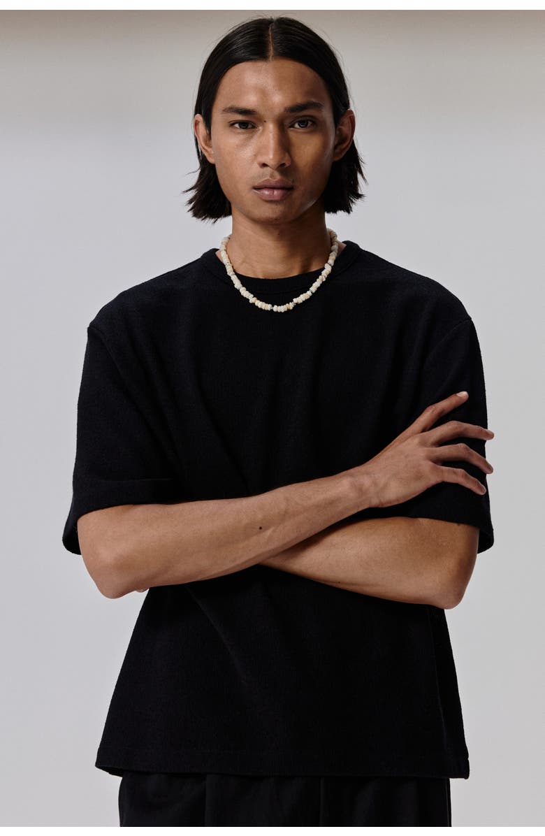 H&M Loose Fit T-shirt, Alternate, color, Black