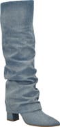 GUESS Geima Pointed Toe Slouch Foldover Boot