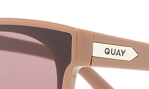 Quay After Party 51mm Square Sunglasses In Brown