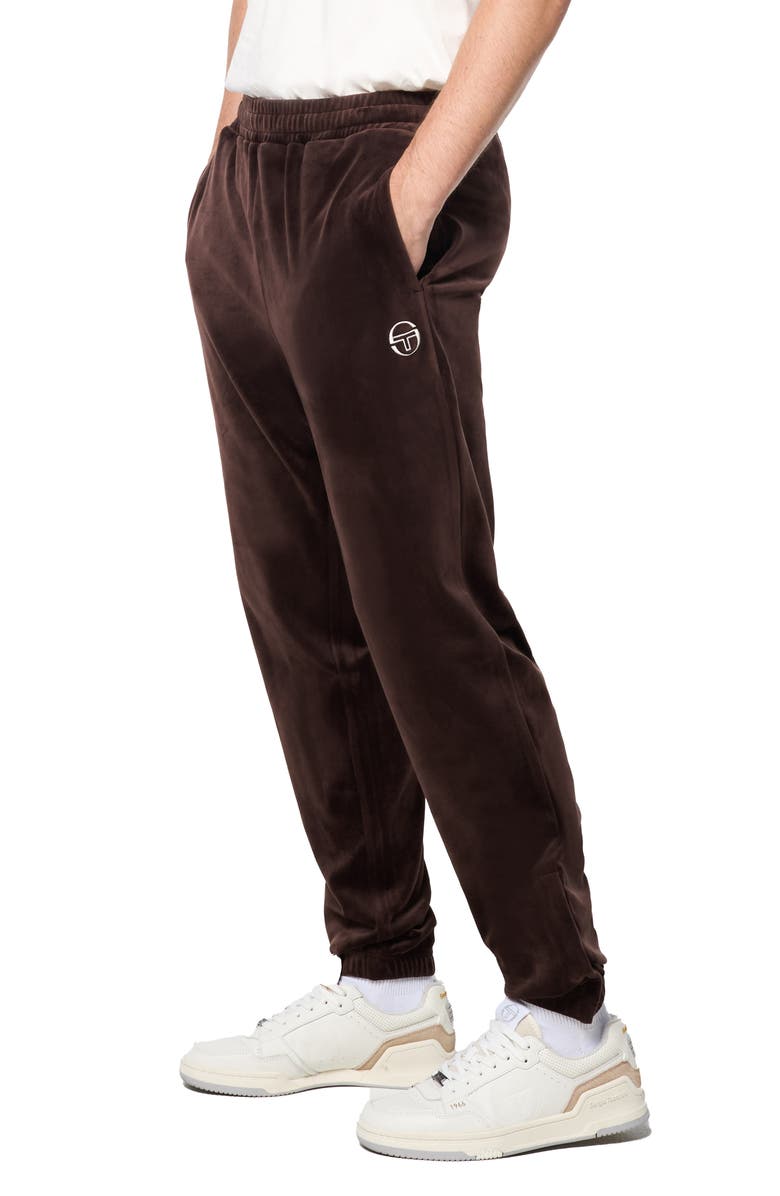 Sergio Tacchini Ostuni Stretch Velour Track Pants, Main, color, 