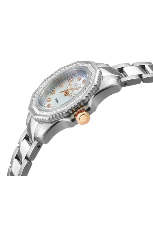 Gv2 Cortina Mother-of-pearl Diamond Bracelet Watch, 30mm In Metallic