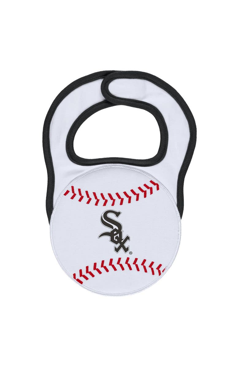 WEAR by Erin Andrews Newborn & Infant WEAR by Erin Andrews White Chicago White Sox Sleep & Play Full-Zip Footed Jumper with Bib, Alternate, color, 