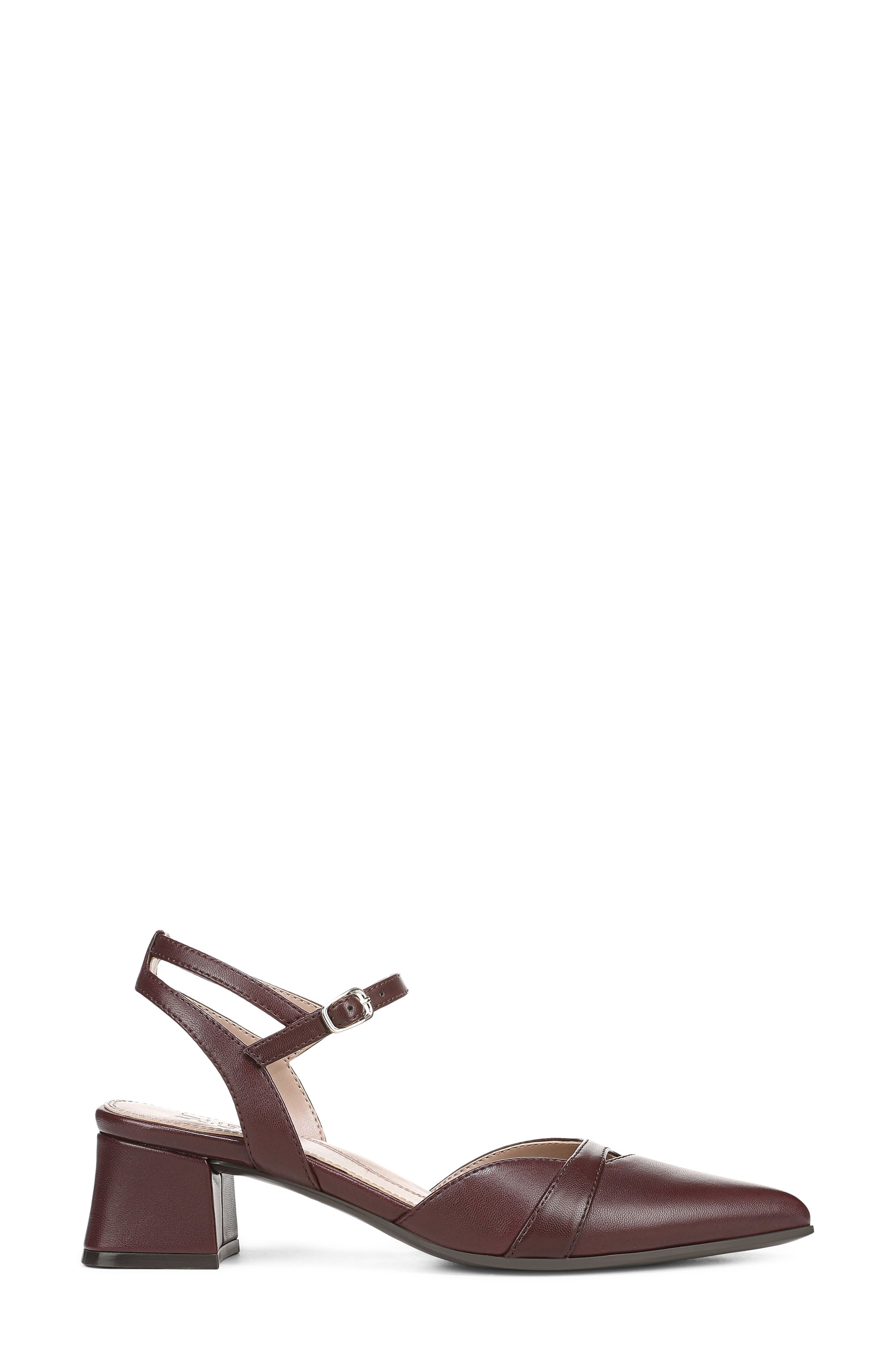 Merritt Slingback Pointed Toe Pump, Alternate, color, MERLOT RED LEATHER