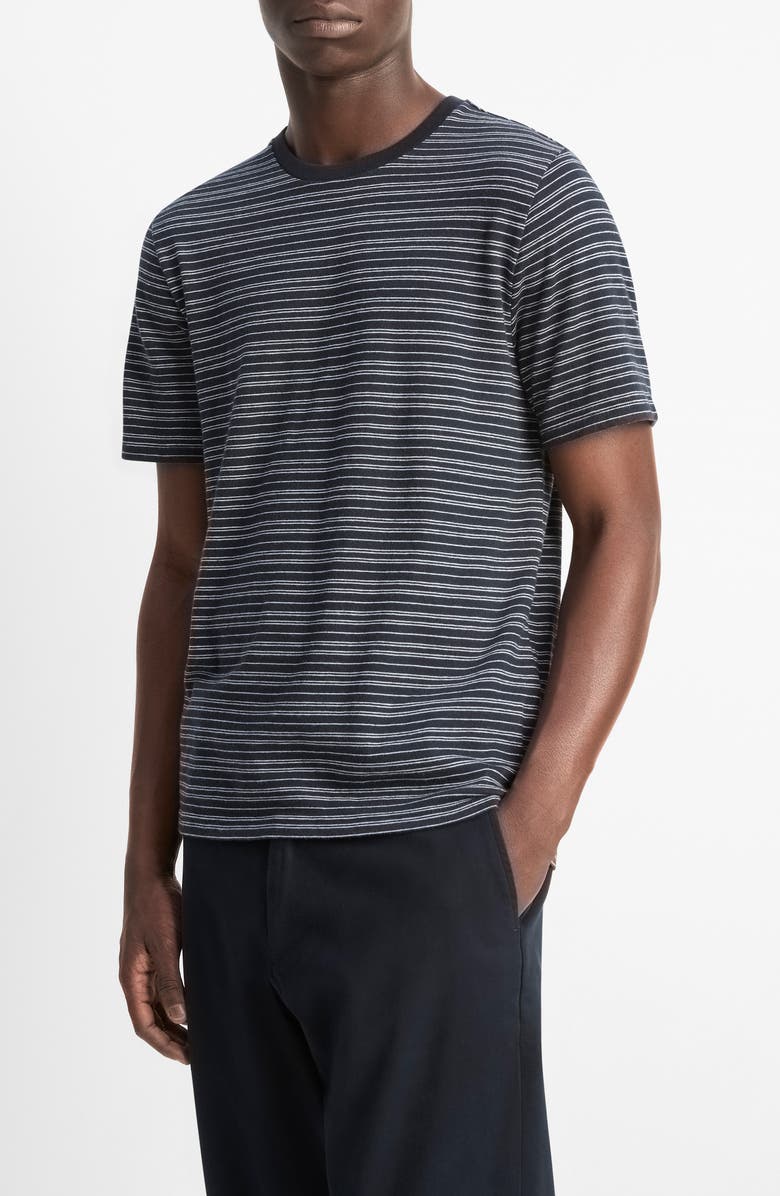 Vince Loose Fit Stripe Crewneck T-Shirt, Alternate, color, 