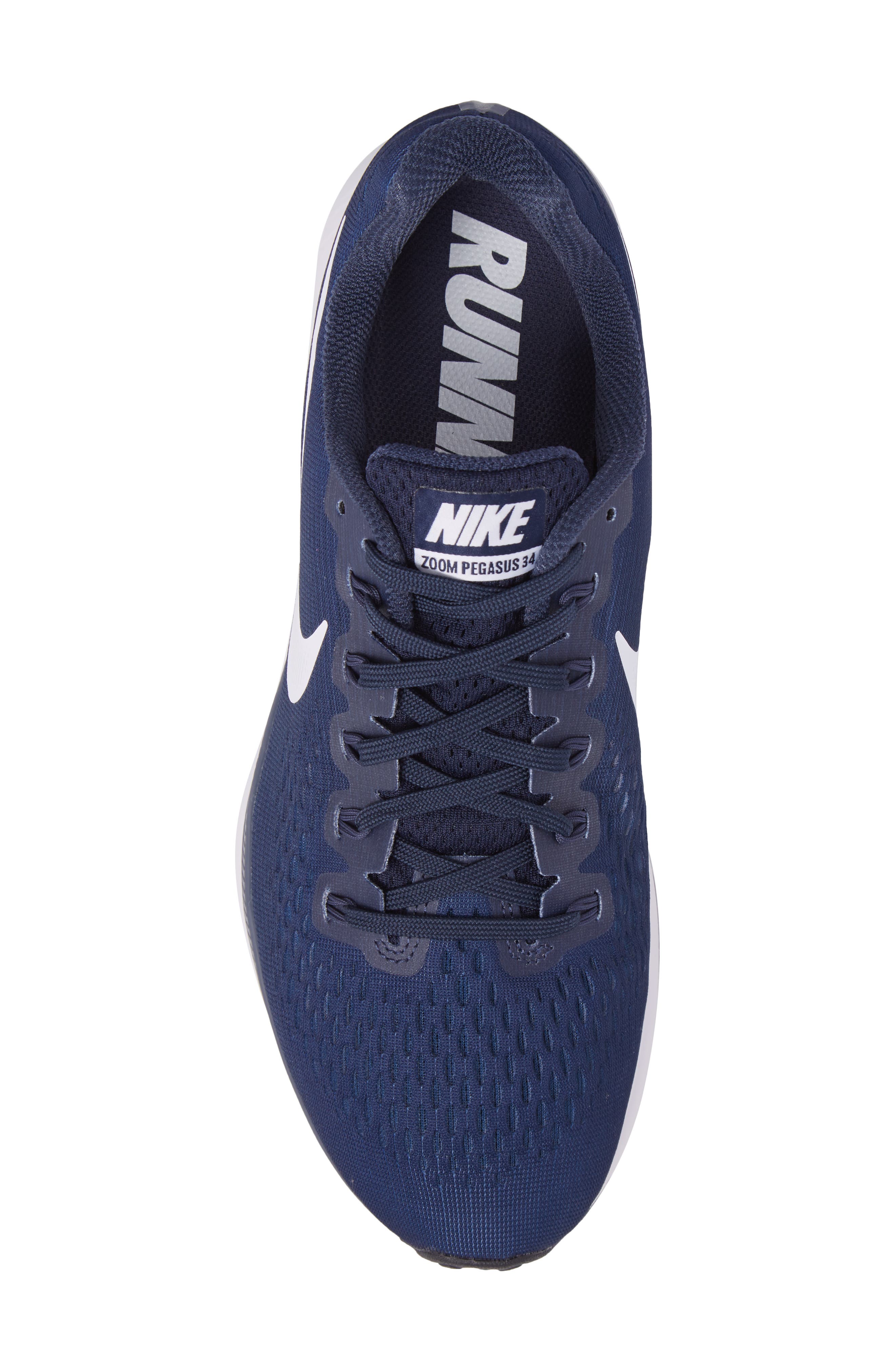 Nike Air Zoom Pegasus 34 Sneaker, Alternate, color, 