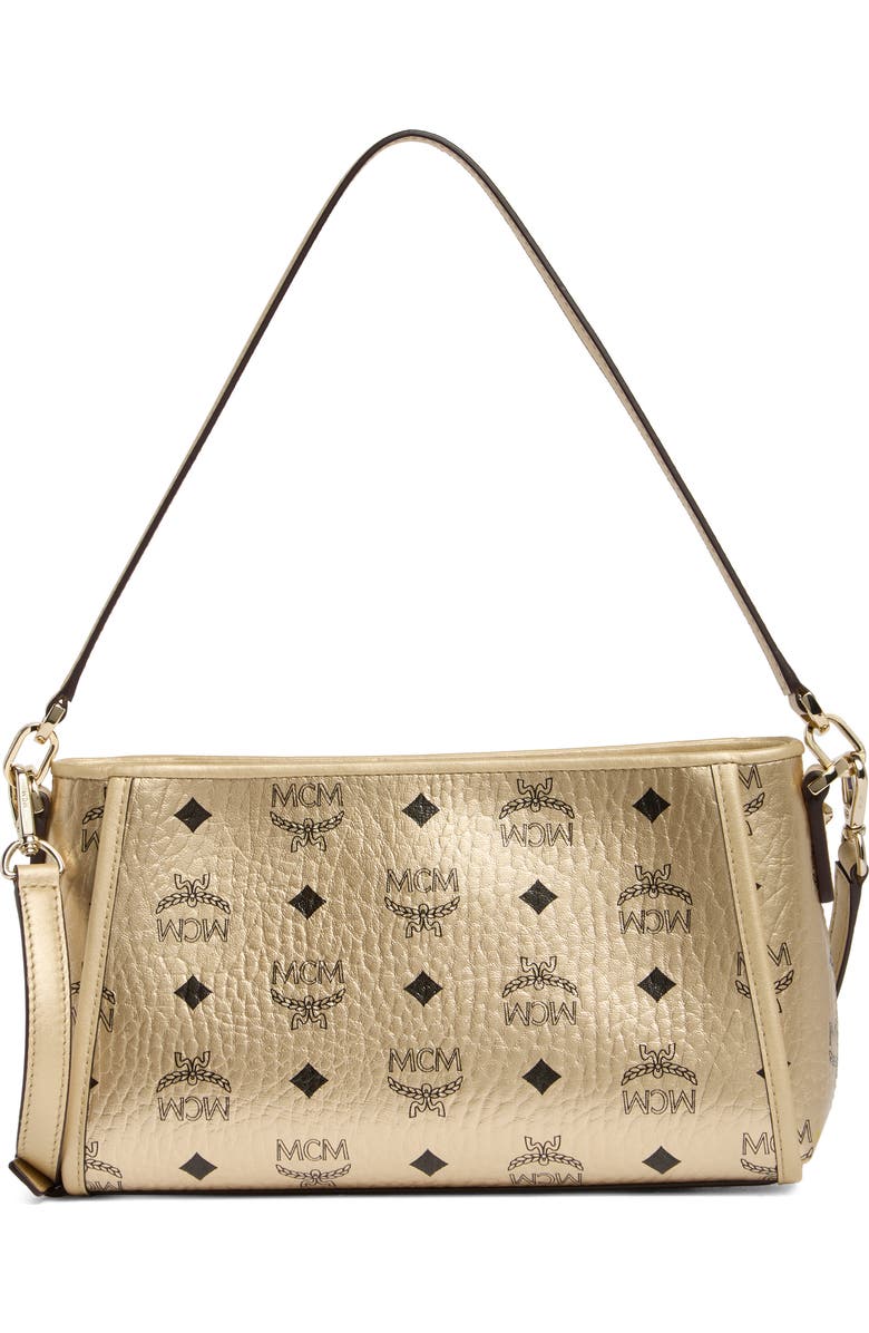 MCM Aren Visetos Shoulder Bag, Main, color,