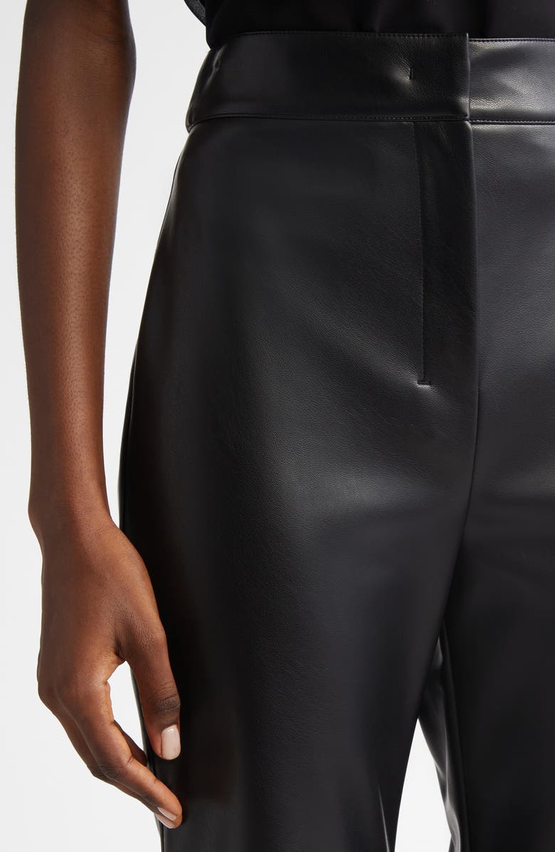 Max Mara Edgard Faux Leather Straight Leg Crop Pants, Alternate, color, 