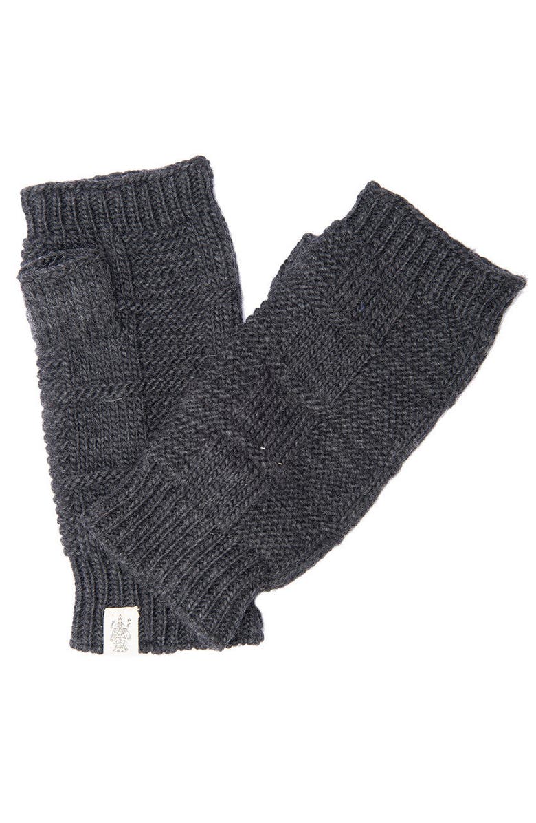 Nirvanna Designs Checkered Handwarmers, Main, color, Charcoal