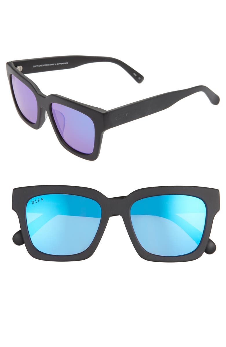 DIFF Austen 55mm Square Sunglasses, Main, color, 