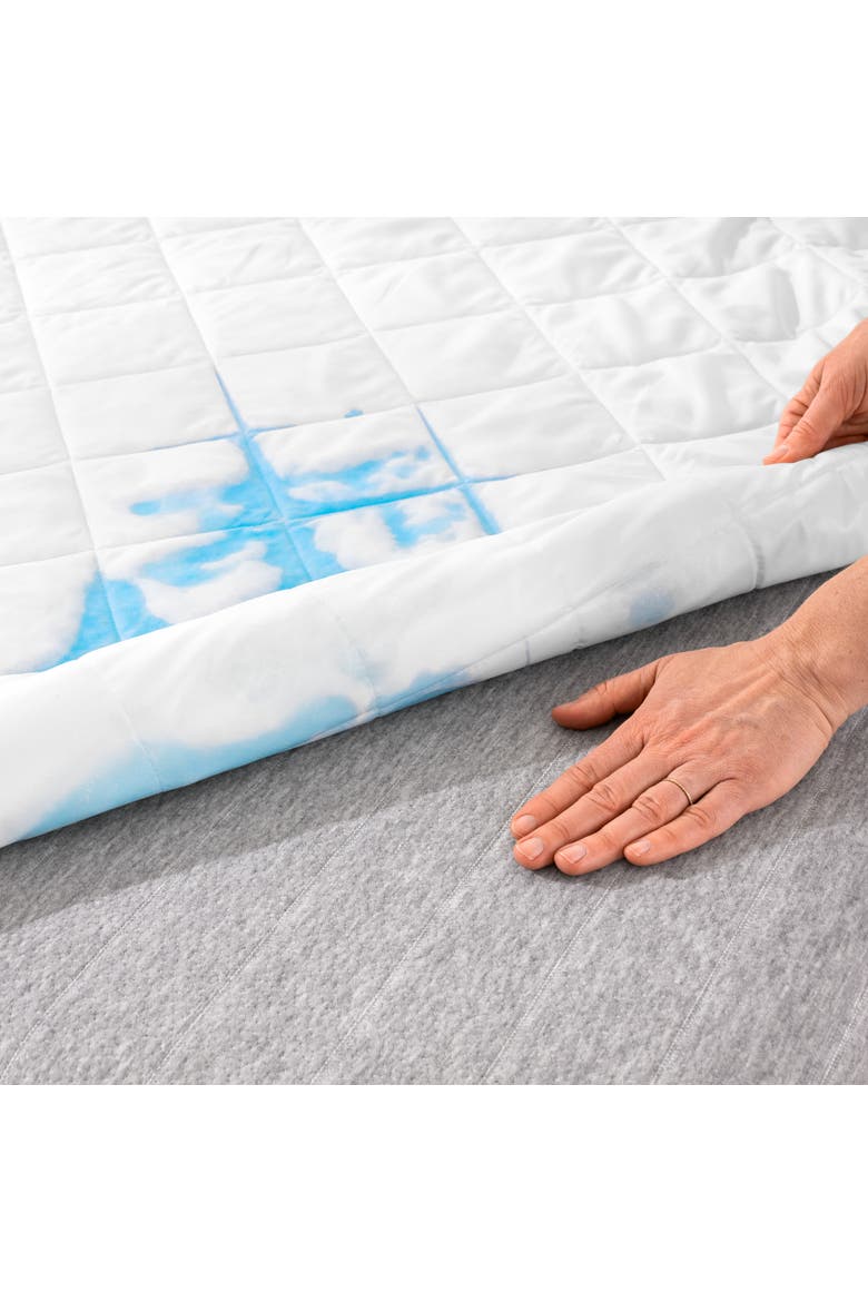 Quilted Waterproof Mattress Protector - Split Head King, Alternate, color, White