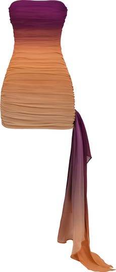 Sofie Strapless Side Drape Dress
