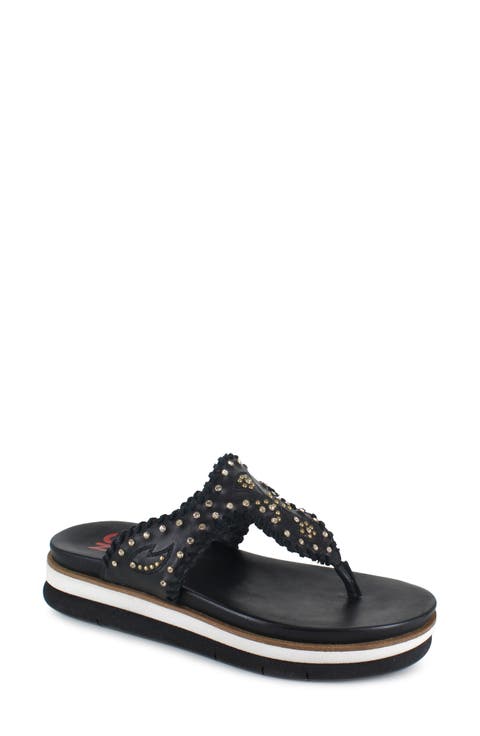 Kamara Crystal Embellished Platform Flip Flop (Women)
