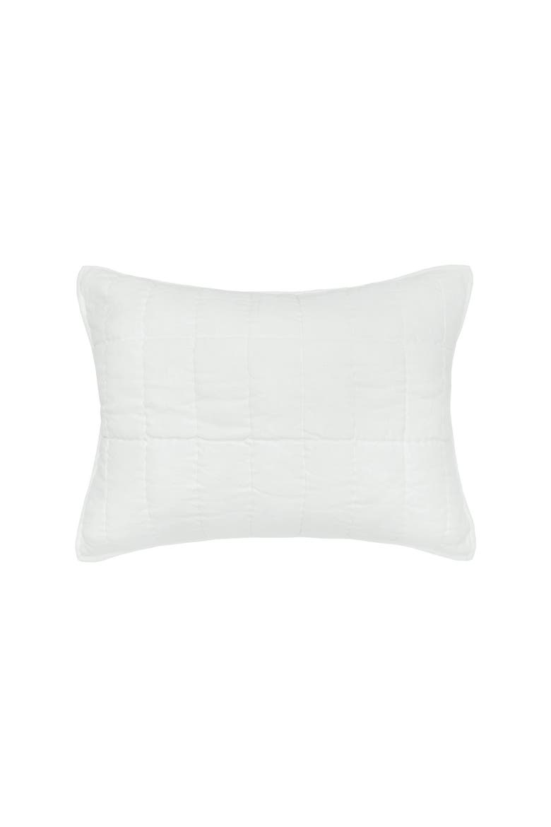Odine Dove Standard Sham Decor, Main, color, White
