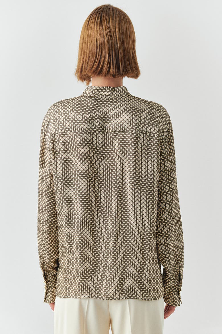 Louise Printed Shirt, Alternate, color, Beige Patterned