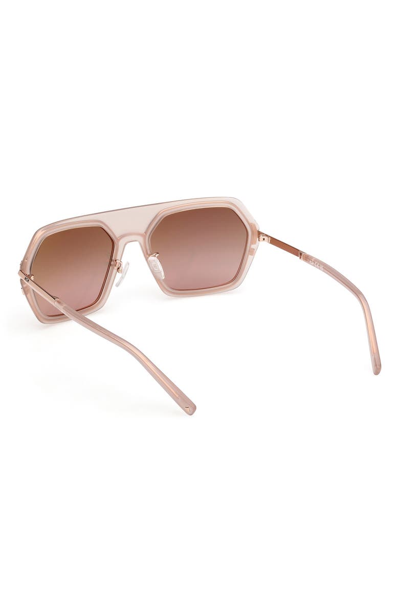 MCM 56mm Shield Sunglasses, Alternate, color, Shiny Pink / Gradient Brown
