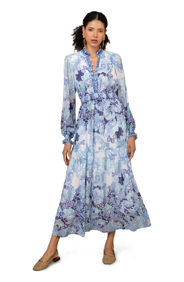 Hale Bob Bertille Chiffon Maxi Dress, Main, color,
